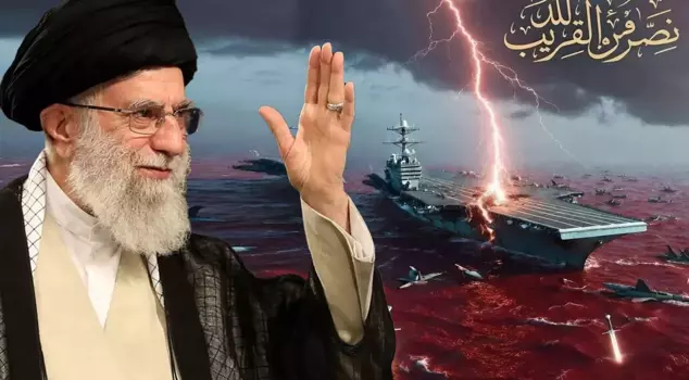Iran, preparing for an attack, challenged the USA with this visual! The verse included is striking.