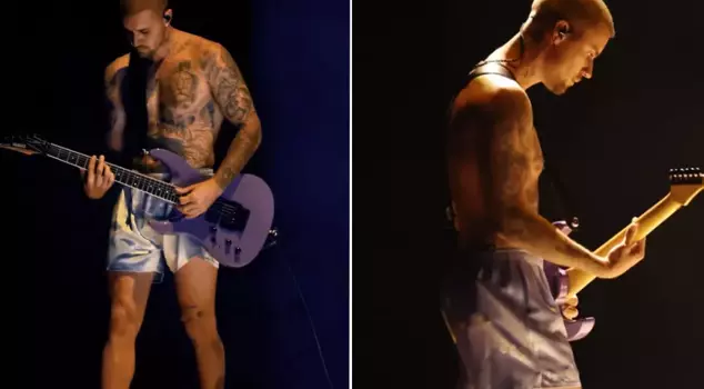 Justin Bieber's outfit at the Grammys sparked controversy.