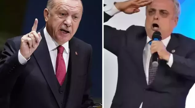 The words of the deputy who saluted him with a military salute angered President Erdoğan.