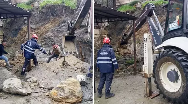 Heavy rainfall destroyed the retaining wall! 4 sheep perished.