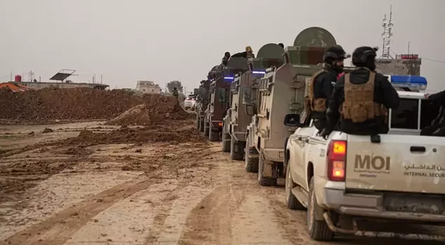A security convoy affiliated with the Syrian Ministry of Interior entered Hasakah, which is under the occupation of the YPG.
