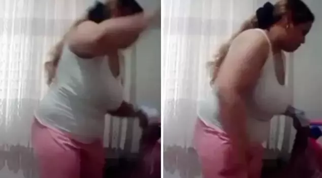 A woman accused of violently abusing her baby is in court! She rejected the footage.