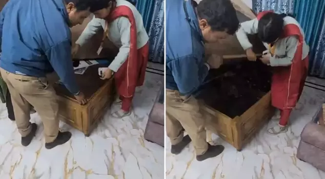 Drama emerged from under the divan: The officials who opened the lid...