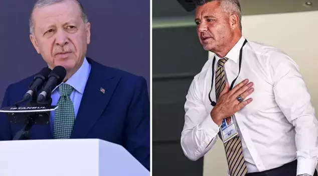 Thanking President Erdoğan for the transfer of Kante from Sadettin Saran.