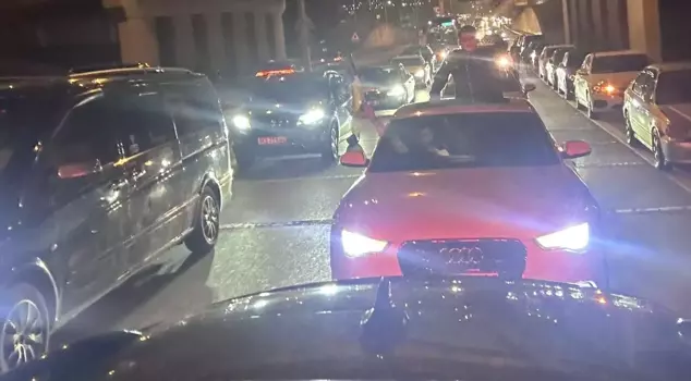 There is only one reason! The traffic in the image is not for a wedding convoy or a military send-off.