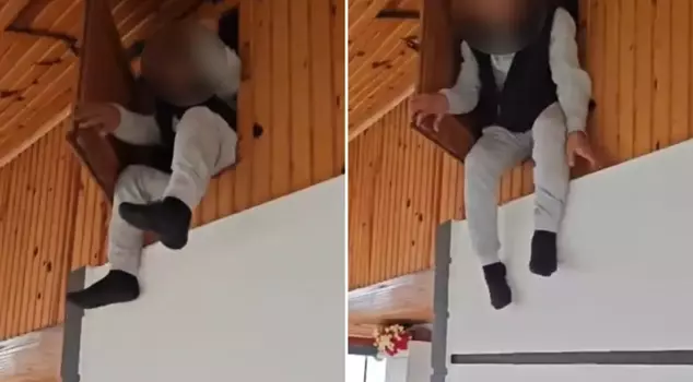 The hiding place of a fugitive wanted for five separate crimes was 