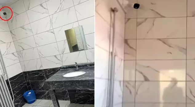 Родители требуют шокирующих мер против директора школы, который установил камеру в туалете.