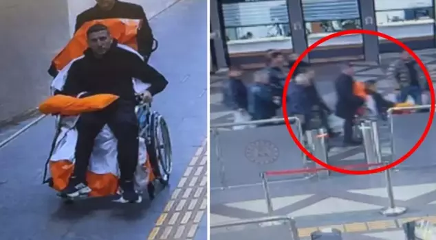 Moments when the weapon that stained the courthouse in Bursa was passed through the X-Ray have emerged.