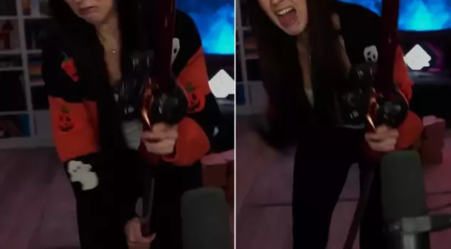 Live broadcast horror! The sword he was trying to hold cut his tendons.