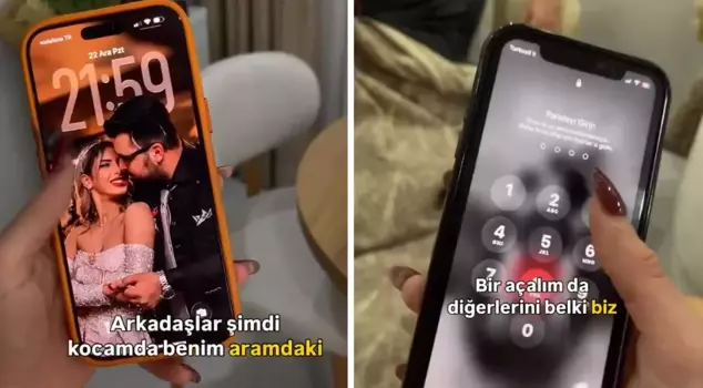 The woman who took her husband's phone complained: Never get married.