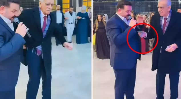 Ahmet Türk became the star of the wedding with the amount of his tip.