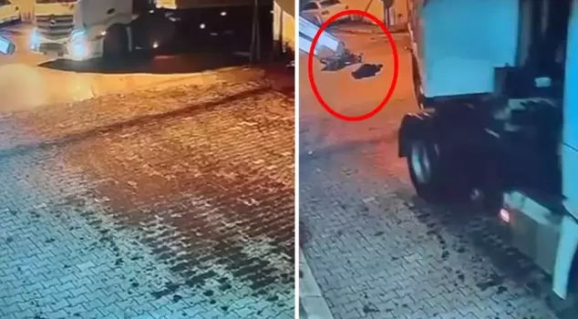 The camera footage of the accident in which a motorcyclist died in Aydın has emerged.