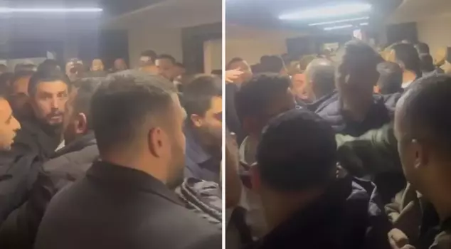 A fight broke out in the municipal building following Mesut Özarslan's resignation.
