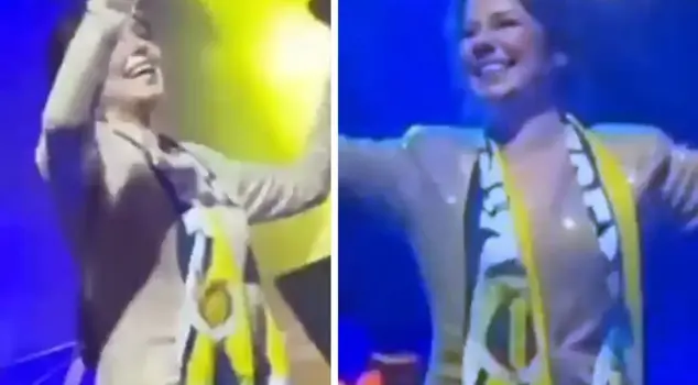 Merve Özbey sang the song N'Golo Kante at her concert.