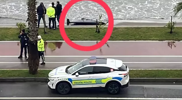 A drone part was found on the shore in Ordu.
