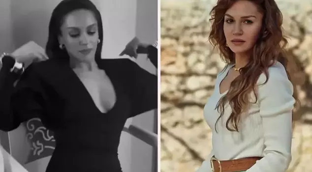 The team made a swift intervention regarding Sahra Şaş's cleavage.