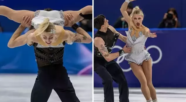 A scandal was narrowly avoided on the ice rink! Her dress was torn, and millions held their breath!