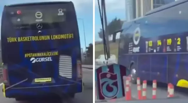 The Trabzonspor fan who saw the Fenerbahçe bus lost control.