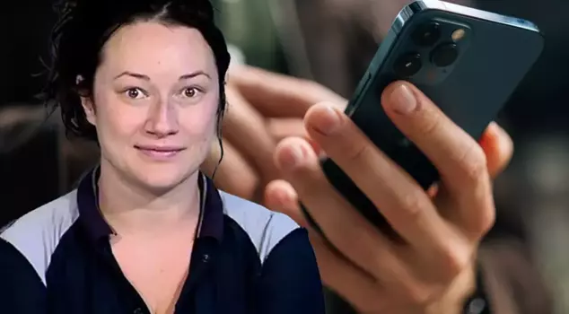 A woman who sent 159,000 messages to a man she met after their first date has been arrested.