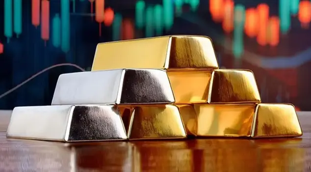 Sharp decline in gold and silver prices.