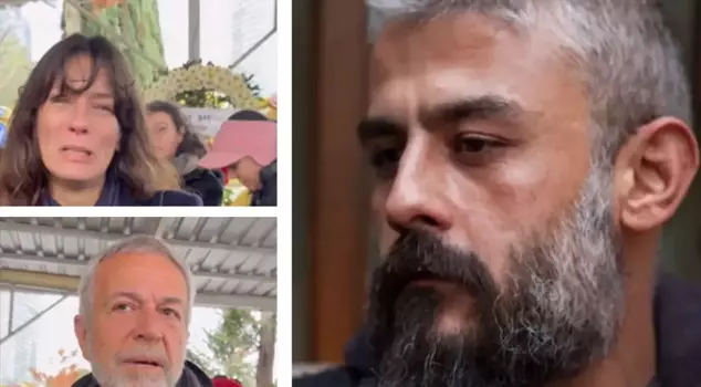 Colleagues bid farewell to Kanbolat Görkem Arslan with tears.