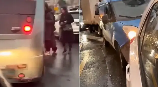 Despite the ambulance's siren blaring, it stopped to pick up a passenger! The footage became a sensation.