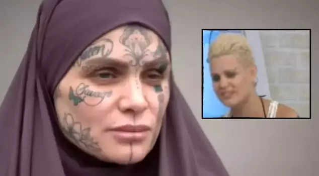 It has been revealed that the tattooed woman participated in a marriage program 14 years ago.
