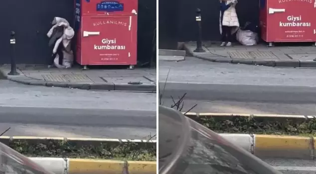 The footage was recorded this morning: Your throat will tighten as you watch.