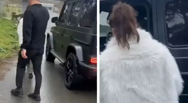 The famous figure with millions of fans did not disappoint the fan waiting by the roadside.