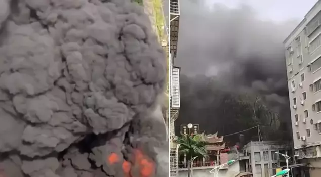 He set the factory on fire when his wages were not paid.