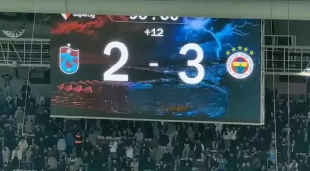 Fenerbahçe is subscribed to 3-2 in Trabzon.