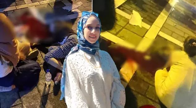 Terrible ending! He had a nervous breakdown when he saw the girl he was arguing with covered in blood.