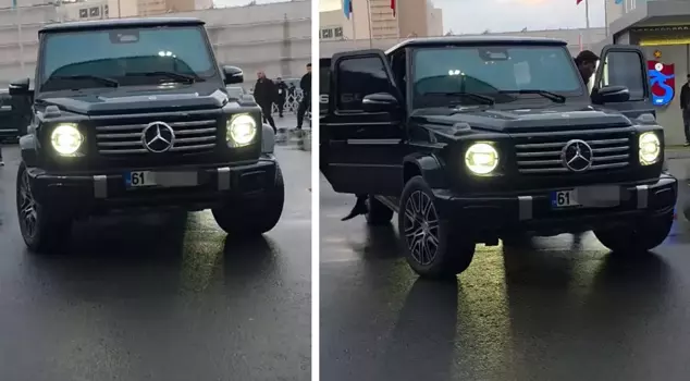 Президент ТФФ поехал на матч Трабзонспор-Фенербахче на автомобиле с номером 61.