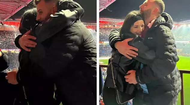 He experienced one of the happiest moments of his life while calmly watching the match.