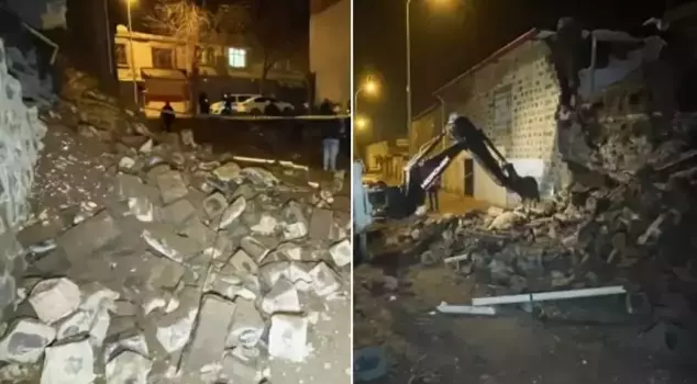 Three houses next to the collapsed empty house in Şanlıurfa were evacuated as a precaution.