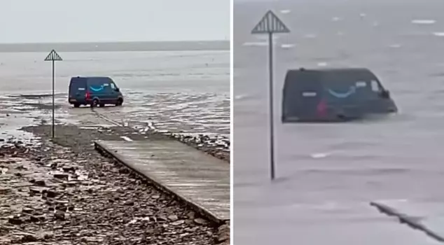 The reason the courier is there is unbelievable.