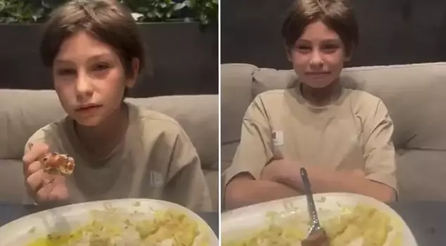 Отец, который кормил своего ребенка свининой, вызвал реакцию.