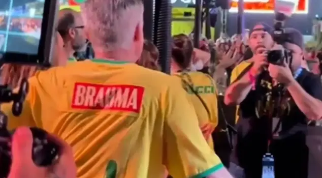 Ronaldo and Ancelotti together at the Rio Carnival.