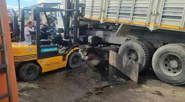 A mechanic and a driver were killed under a truck's dump bed in Aydın.