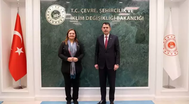 Visit from CHP's Burcu Köksal to Minister Kurum