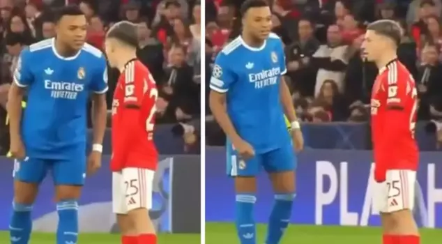 Появились кадры, на которых Мбаппе многократно ругается, глядя в глаза Престианни.