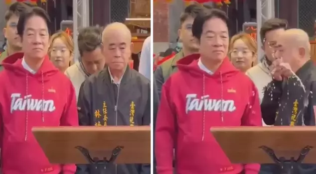 Images that will be talked about for years! The President of Taiwan was vomited on.