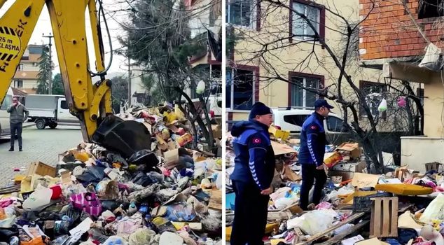 تم العثور على 30 طنًا من القمامة في المنزل الذي تم الذهاب إليه بناءً على بلاغ عن رائحة كريهة.