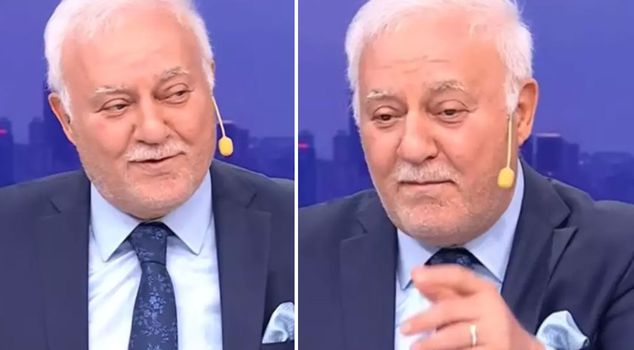 Нихат Хатипоглу зрительно замер в ответ на вопрос о 'бракосочетании', поступивший от зрителя.