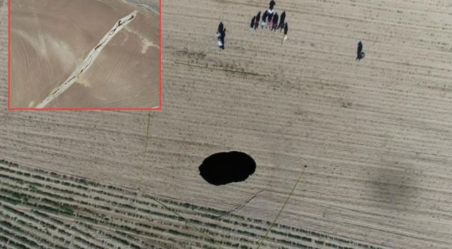 Scary sinkhole danger in Aksaray! There are 86 sinkholes, 9 of which are large.