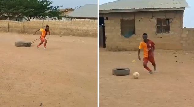 Could you look at the African young man whose only dream is to play for Galatasaray?