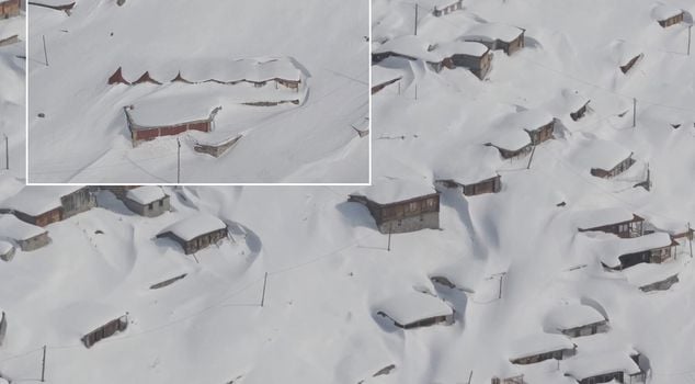 Not the poles, but the Black Sea! The snow houses were swallowed.