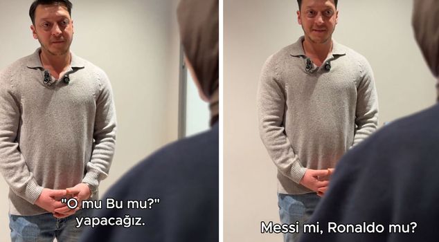 Mesut Özil received applause for his answer to the question, 