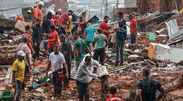 Twenty-three people died in floods caused by heavy rains in Brazil.