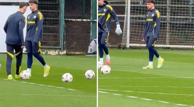 Çağrı Hakan Balta, who was transferred from Galatasaray to Fenerbahçe, attended his first training session.